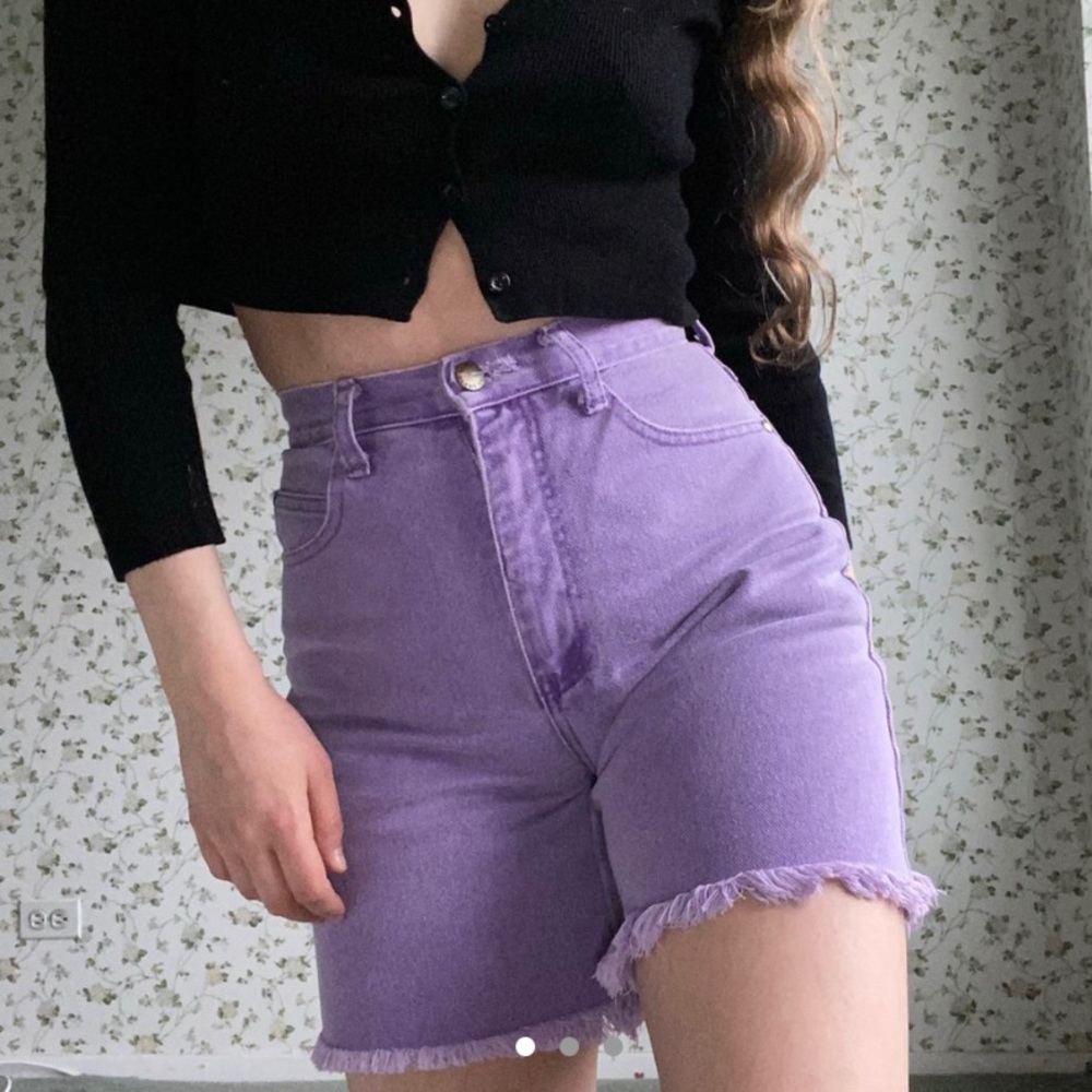 Vintage Made in the Shade Purple Cutoff Shorts